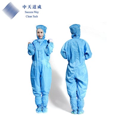 Anti Static Esd Cleanroom Hood Jacket And Pants Esd Protective Clothing