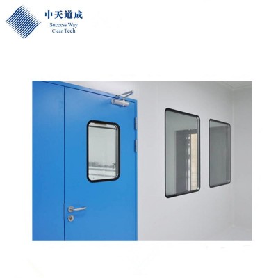 Food industrial Cleanroom GMP Standard Powder Coated Clean Room Door