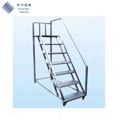 2019 High Quality GMP SUS 304 Ladder Steps with Platform with Clean Workshop